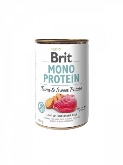 Brit Mono Protein kutya konzerv tonhal&édesburgonya 400g