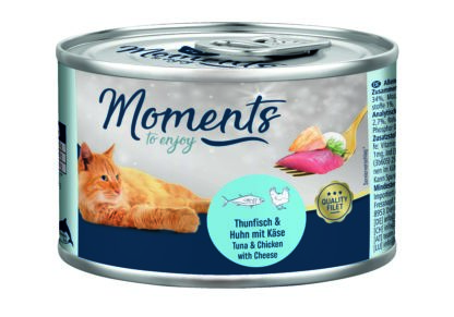 Moments macska konzerv tonhal és csirke sajttal 140g