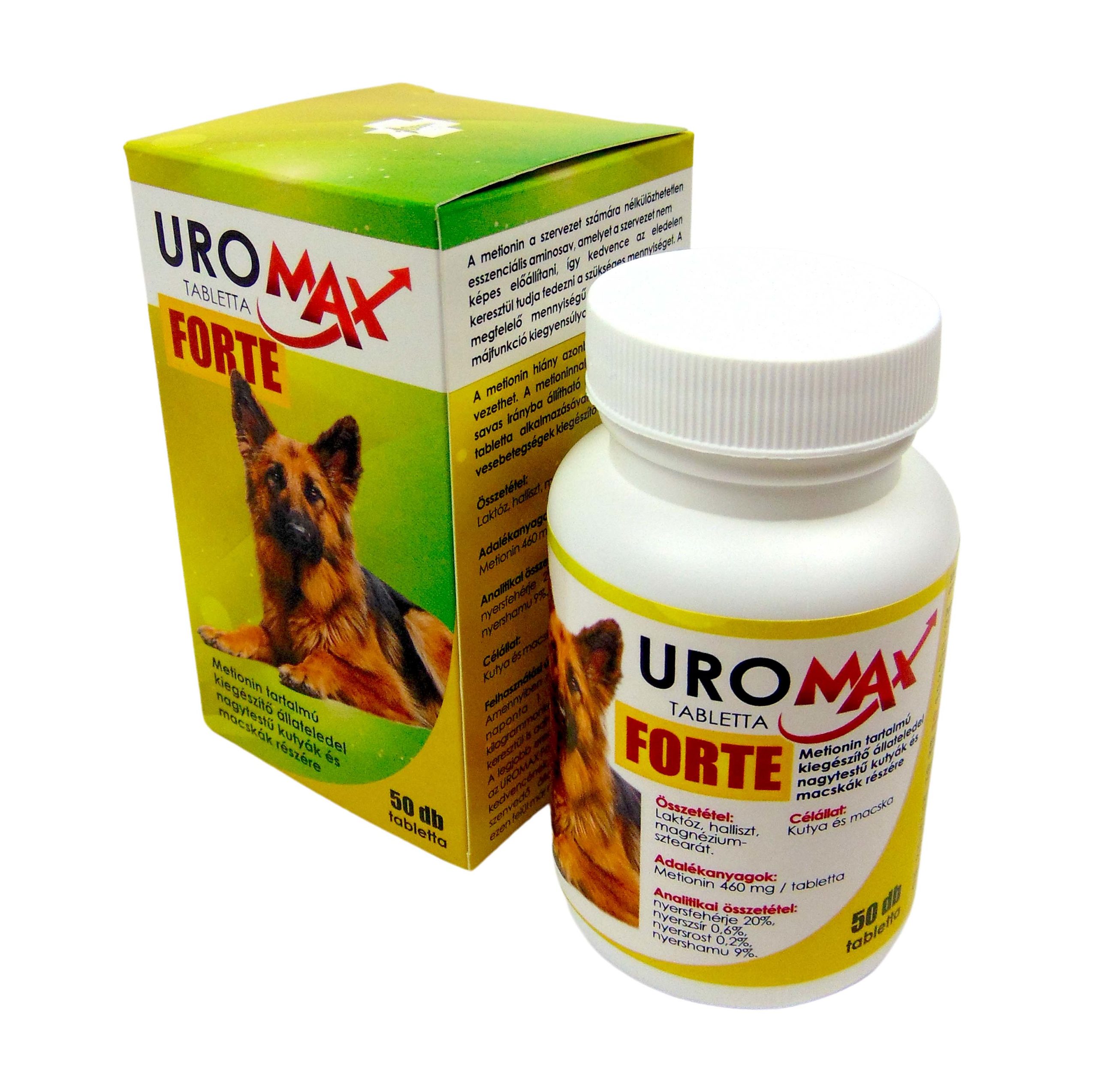 UROMAX Forte tabletta kutyáknak és macskáknak 50db