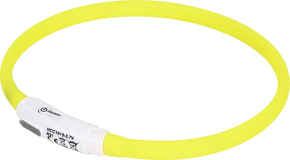 AniOne Candy világító nyakörv sárga 35cm