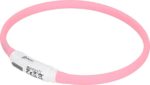 AniOne Candy világító nyakörv pink 35cm