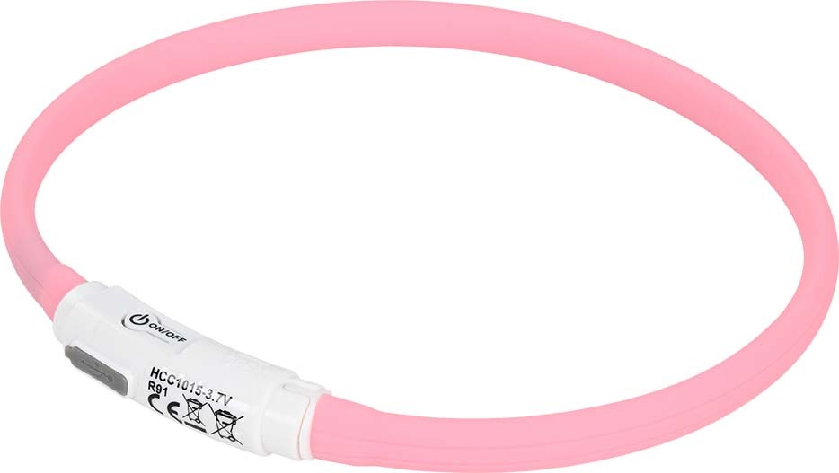 AniOne Candy világító nyakörv pink 45cm