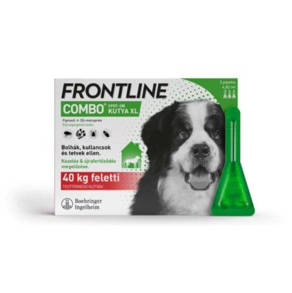 Frontline Combo spot-on kullancs, bolha és tetvek ellen kutyáknak XL 40-60kg 3db