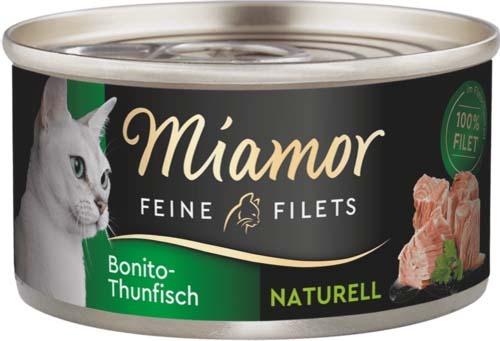 Miamor Feine Filets Naturelle macska konzerv bonito-tonhal 24x80g
