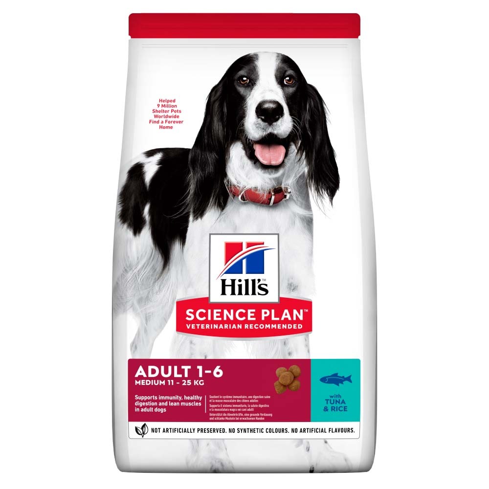 Hill's Science Plan Canine száraz kutyaeledel adult medium tonhal&rizs 12kg