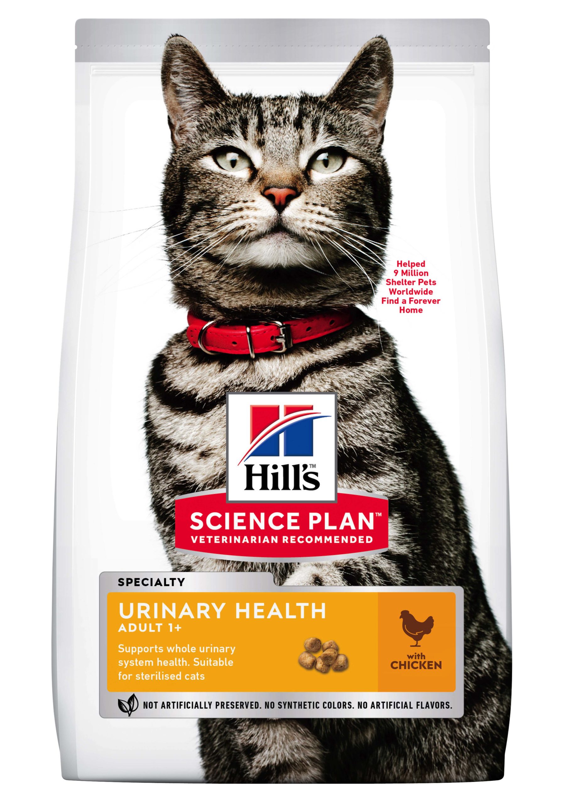 Hill's Science Plan Feline adult száraz macskaeledel urinary csirke 1,5kg