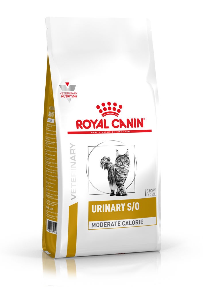 Royal Canin Veterinary Urinary s/o mc alacsony kalória száraz macskaeledel húgykő 400g