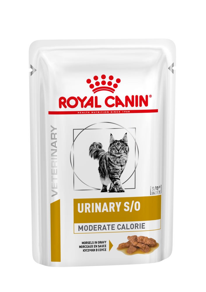 Royal Canin Veterinary Urinary s/o mc alacsony kalória alutasak macskaeledel húgykő 12x85g