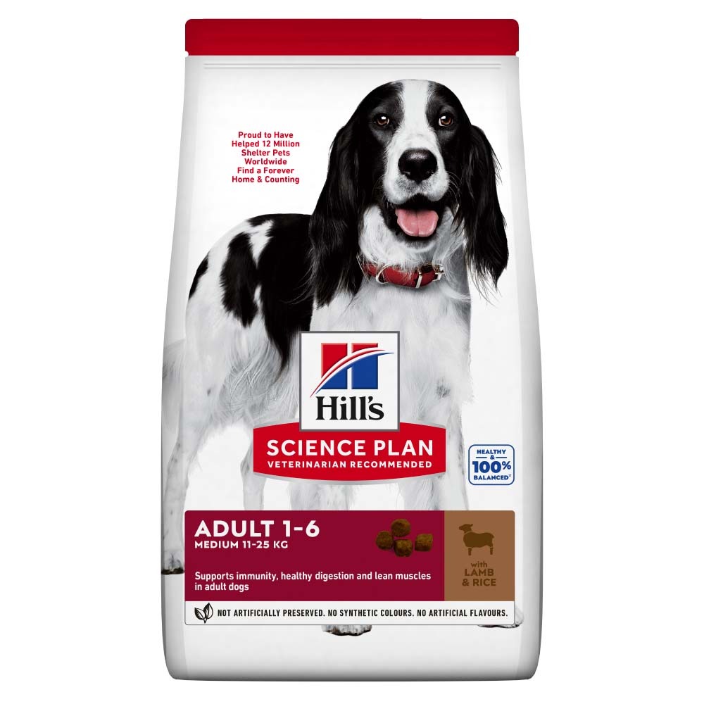 Hill's Science Plan Canine száraz kutyaeledel adult medium bárány&rizs 2,5kg