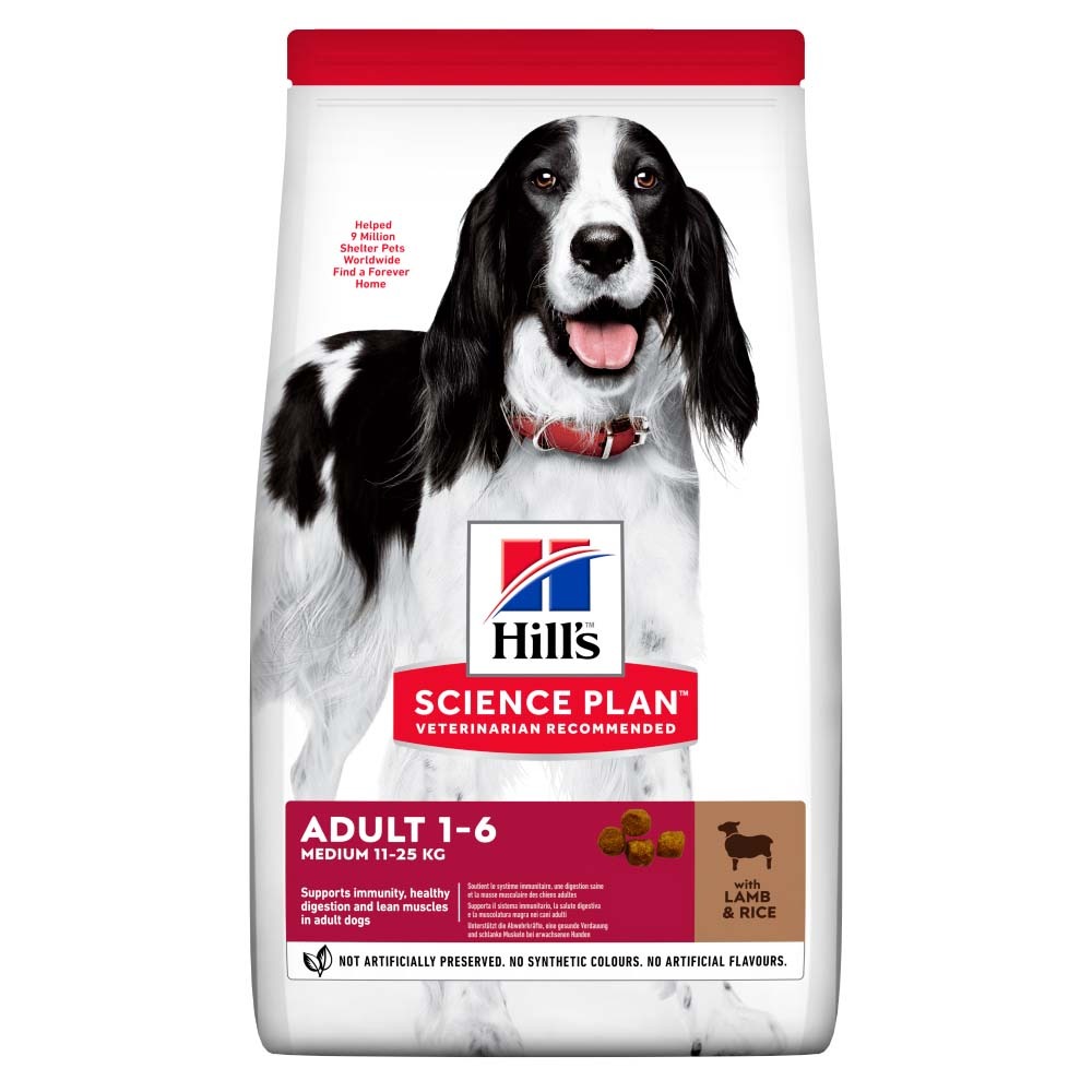 Hill's Science Plan Canine száraz kutyaeledel adult medium bárány&rizs 14kg