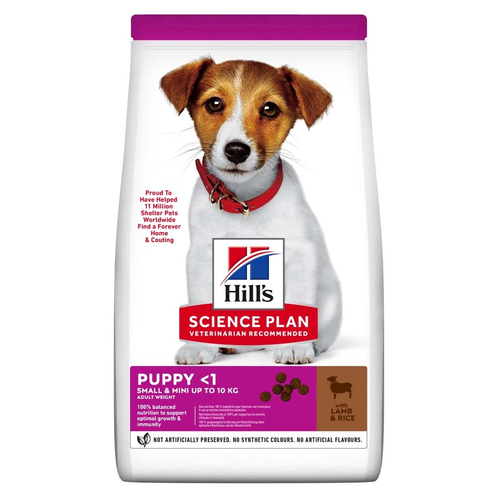 Hill's Science Plan Canine száraz kutyaeledel puppy small&mini bárány&rizs 3kg