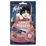 Felix Tasty Nuggets macska jutalomfalat lazac 8x50g