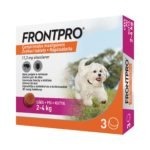FRONTPRO® rágótabletta kutyáknak bolhák és kullancsok ellen (2–4 kg) 3db
