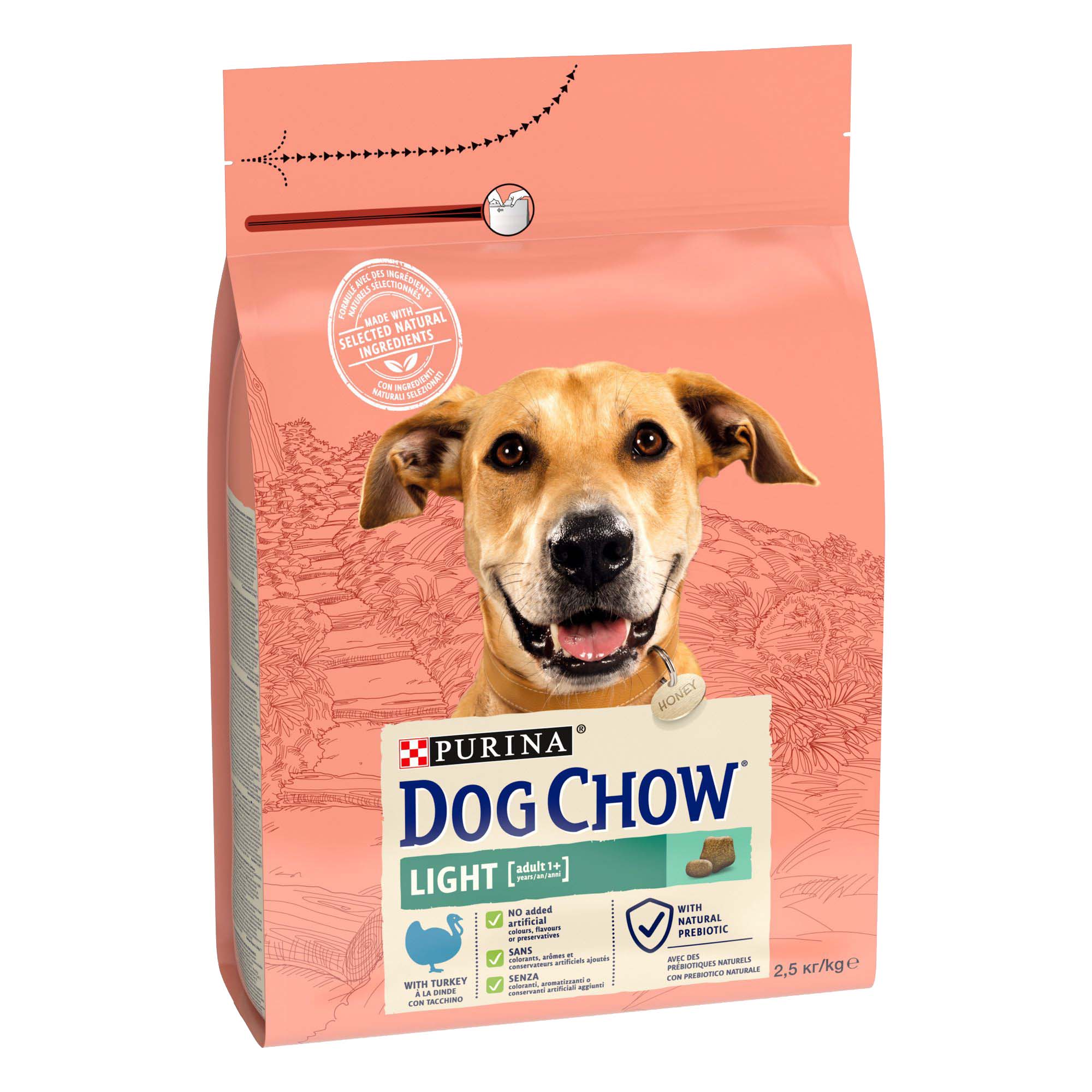 Dog Chow kutya szárazeledel light pulyka 2,5kg