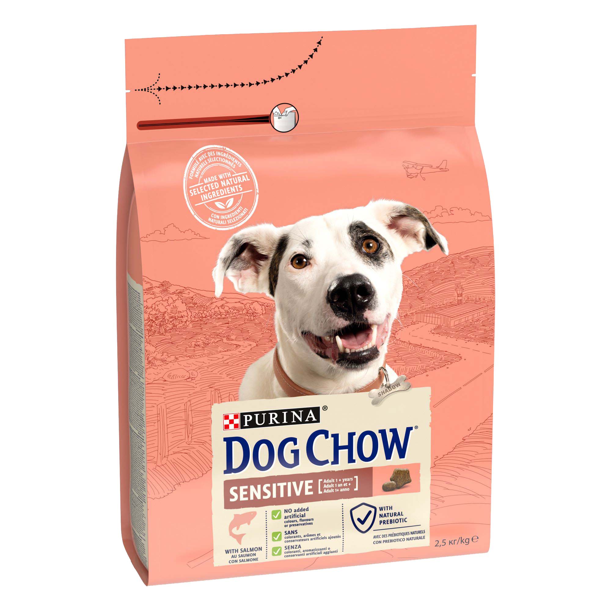 Dog Chow kutya szárazeledel sensitive lazac 2,5kg